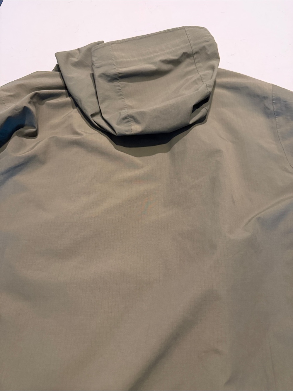 Eddie Bauer Olive Hooded Waterproof Shell Jacket - Picture 7 of 9
